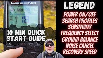 'Video thumbnail for Nokta Makro Legend For Beginners. 10 Min Quick Start Guide and Howto'